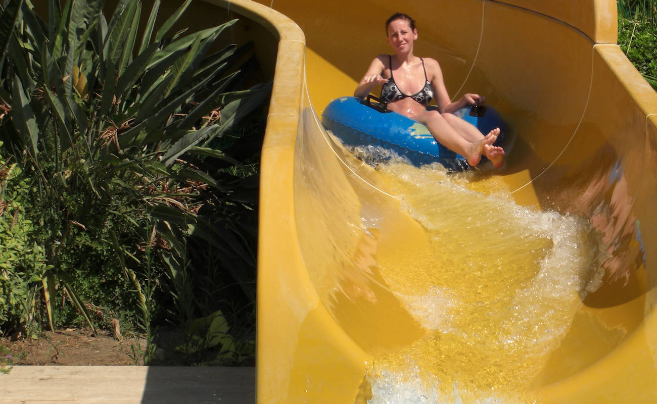 Atlantis Marmaris Water Park Splash Boat Run Slide