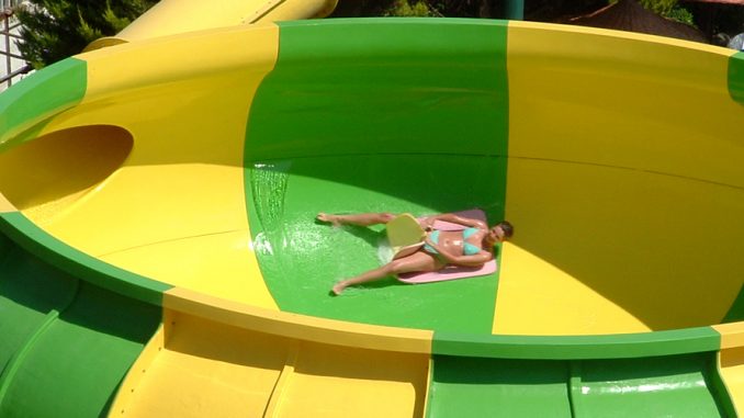 Marmaris Atlantis Water Park Space Bowl Water Slide Marmaris Atlantis Water Park Space Bowl Water Slide